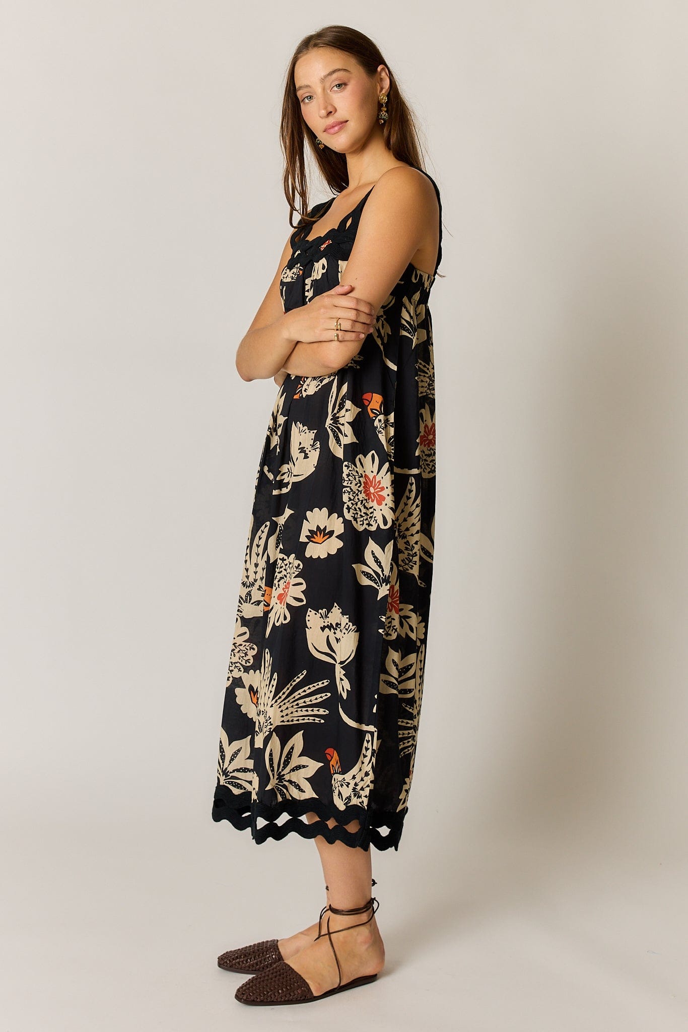 Rubyyaya Rubyyaya Tucan Strap Midi Dress - Black Rubyyaya Tucan Strap Midi Dress - Black Splash Swimwear Dresses