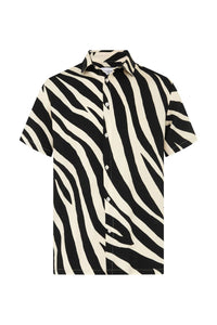 Runaway The Label Clothing Black Zebra / S Abe Shirt Runaway The Label Abe Shirt - Black Zebra