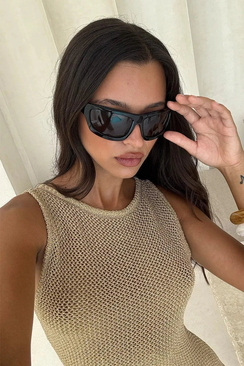 Runaway The Label Ariya Mini Dress - Gold Ariya Mini Dress - Gold Splash Swimwear Skirts