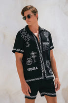 Runaway The Label Diego Shirt - Balck Diego Shirt - Balck Splash Swimwear Clothing