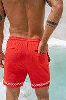 Runaway The Label Diego Short - Red Diego Short - Red Splash Swimwear Clothing