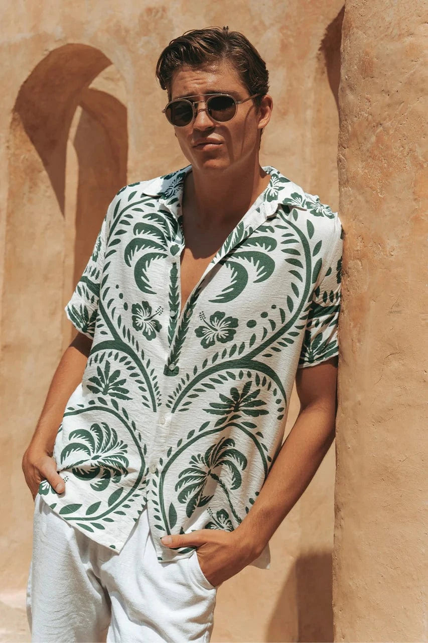 Runaway The Label Giorgio Shirt - Khaki Giorgio Shirt - Khaki Splash Swimwear Clothing