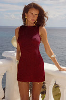 Runaway The Label Runaway The Label Ariya Sleeveless Mini Dress - Wine Metallic Ariya Sleeveless Mini Dress - Wine Metallic | Runaway The Label | Splash Swimwear Splash Swimwear Dresses