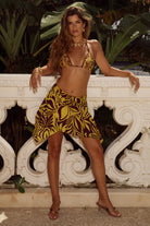 Runaway The Label Runaway The Label Caida Handkerchief Mini Skirt - Emery Gold Caida Handkerchief Mini Skirt - Emery Gold | Runaway The Label | Splash Swimwear Splash Swimwear Skirts