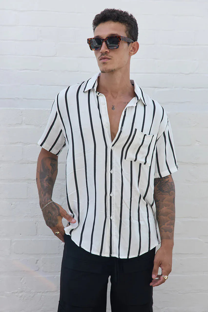 Runaway The Label Runaway The Label Elijah Shirt Runaway The Label Elijah Shirt Splash Swimwear Mens Shirt