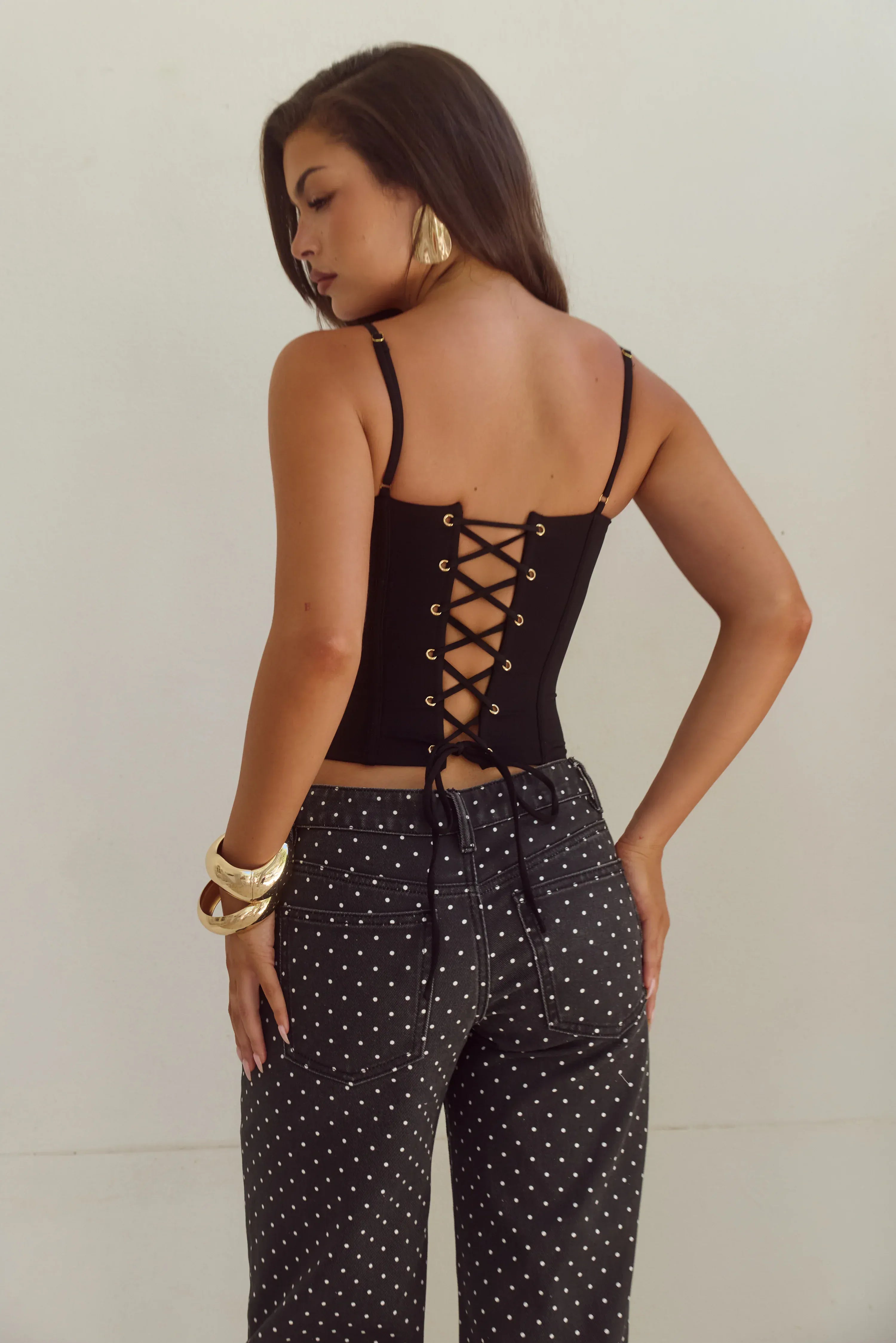 Runaway The Label Runaway The Label Valerie Lace Trim Bustier - Black Runaway The Label Valerie Lace Trim Bustier - Black Splash Swimwear Bustier