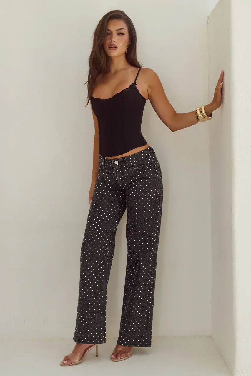 Runaway The Label Runaway The Label Valerie Lace Trim Bustier - Black Runaway The Label Valerie Lace Trim Bustier - Black Splash Swimwear Bustier