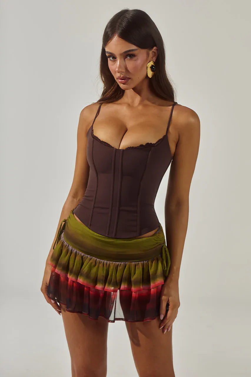 Runaway The Label Runaway The Label Valerie Lace Trim Bustier Runaway The Label Valerie Lace Trim Bustier Splash Swimwear Clothing Top