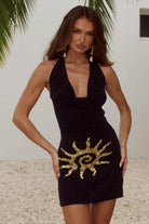 Runaway The Label Runaway The Label Yasmina Plunge Cowl Knit Mini Dress - Black Yasmina Plunge Cowl Knit Mini Dress - Black | Runaway The Label | Splash Swimwear Splash Swimwear Dresses