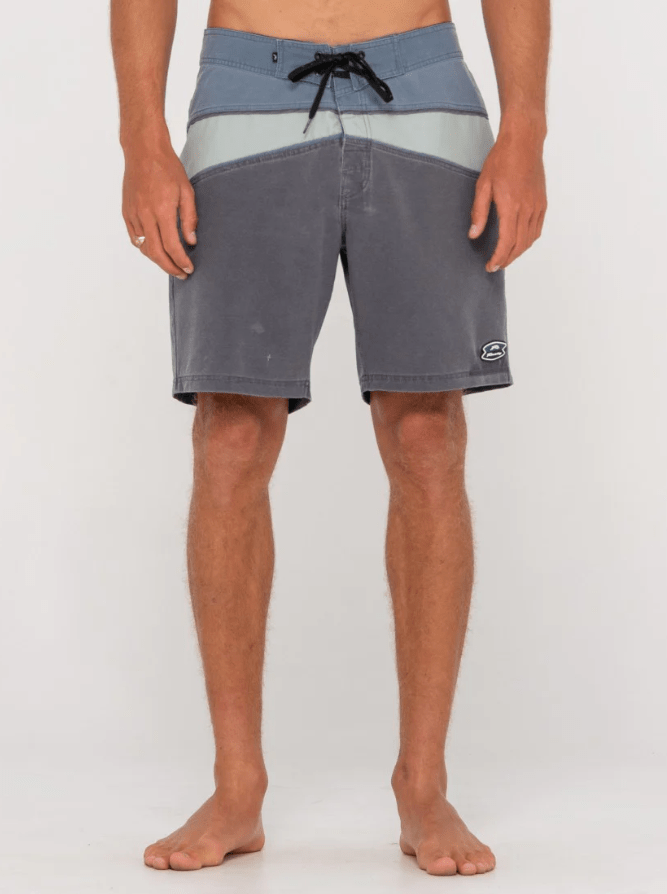 Rusty Chop Suey Boardshort - China Blue Splash Swimwear Mens