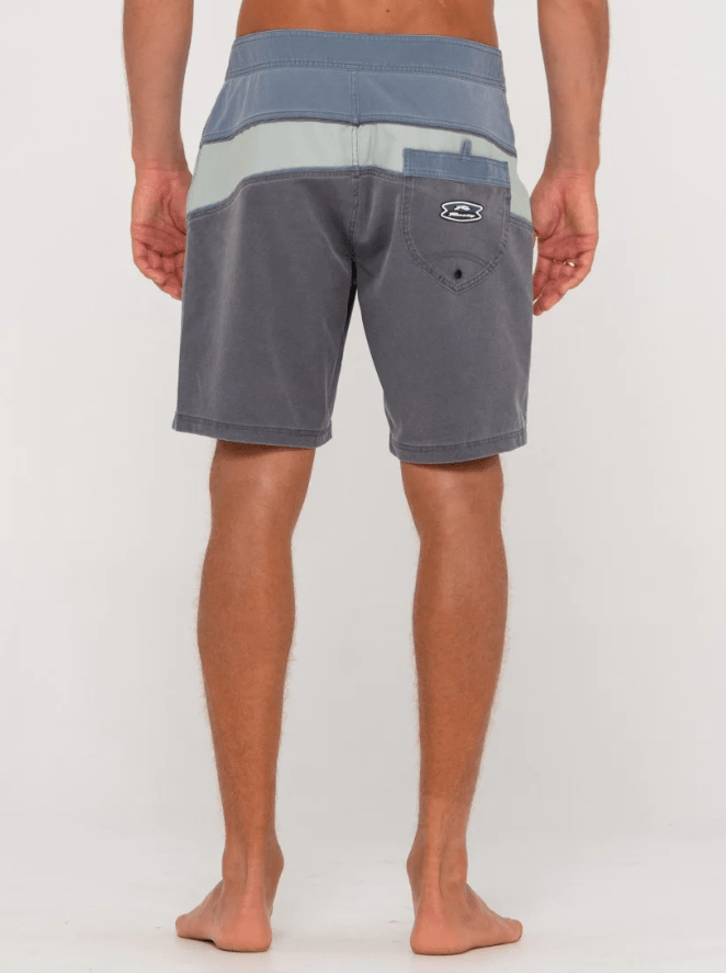 Rusty Chop Suey Boardshort - China Blue Splash Swimwear Mens