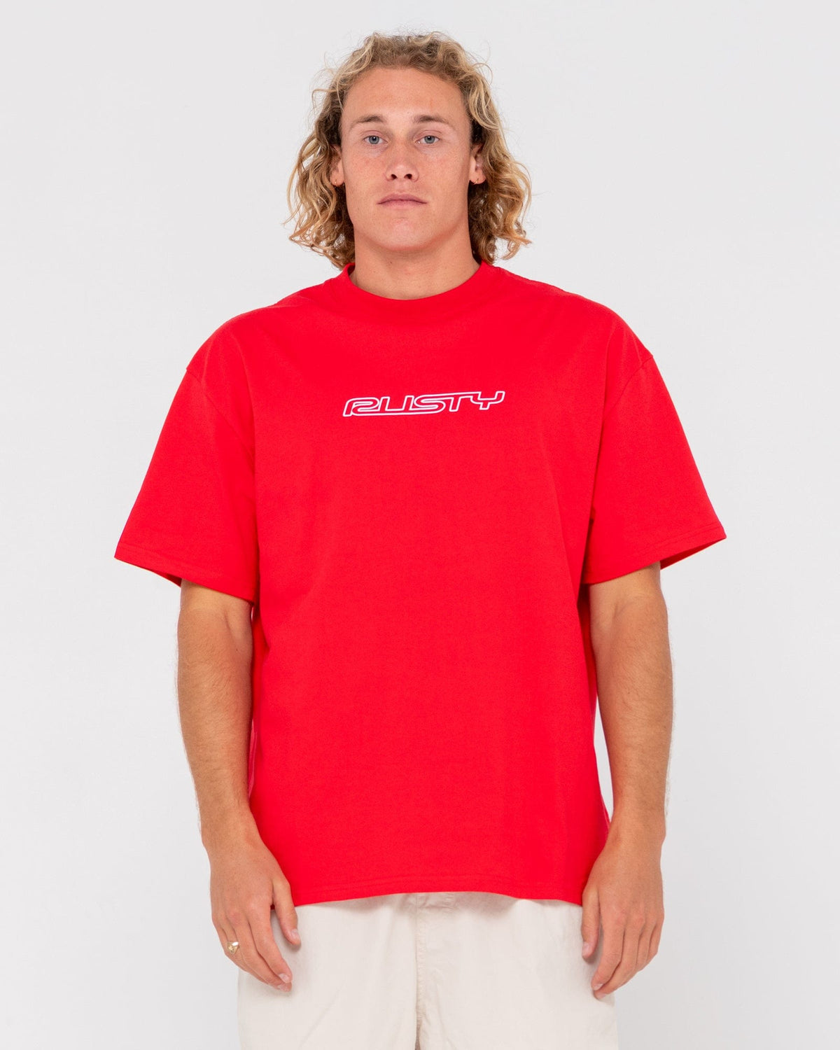 Rusty Flip Daddy Graphic Tee TTM2909 Rusty Flip Daddy Graphic Tee Splash Swimwear True Red / S 9356189417018