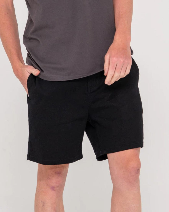 Rusty Grilled Chino Short - Black Splash Swimwear Mens