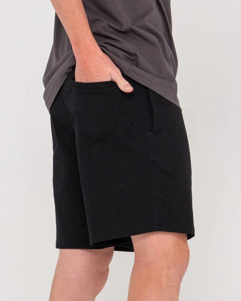 Rusty Grilled Chino Short - Black Splash Swimwear Mens