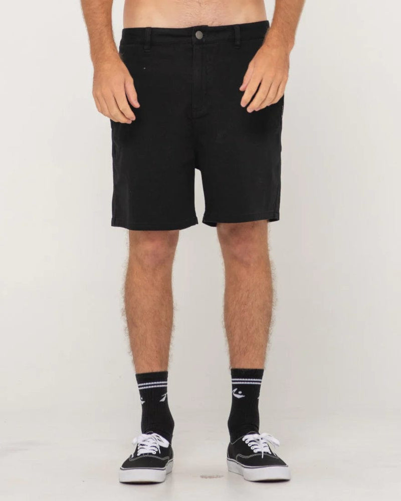 Rusty Grilled Chino Short - Black Splash Swimwear Mens