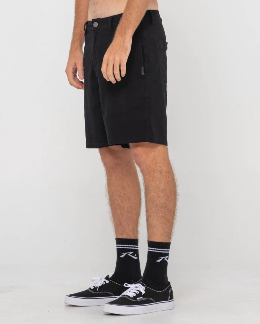 Rusty Grilled Chino Short - Black Splash Swimwear Mens