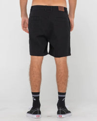 Rusty Grilled Chino Short - Black Splash Swimwear Mens