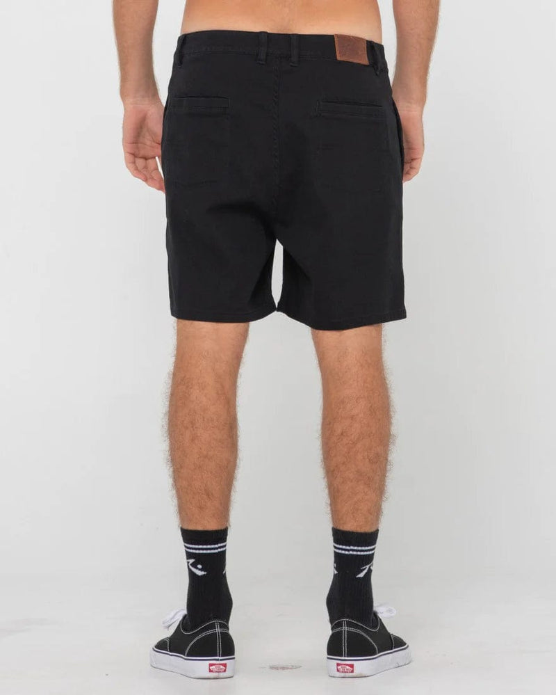 Rusty Grilled Chino Short - Black Splash Swimwear Mens