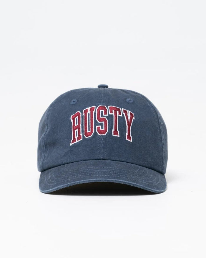 Rusty Half Time Dad Cap - Navy Blue HCM1022 Splash Swimwear Mens O/S 9356189259656