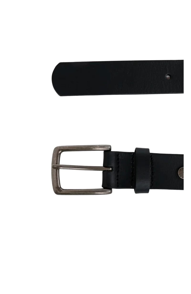 Rusty High River Leather Belt - Black Splash Swimwear Mens