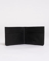 Rusty Now Or Never Leather Wallet - Black WAM0561 Splash Swimwear Mens O/S 9347322974659