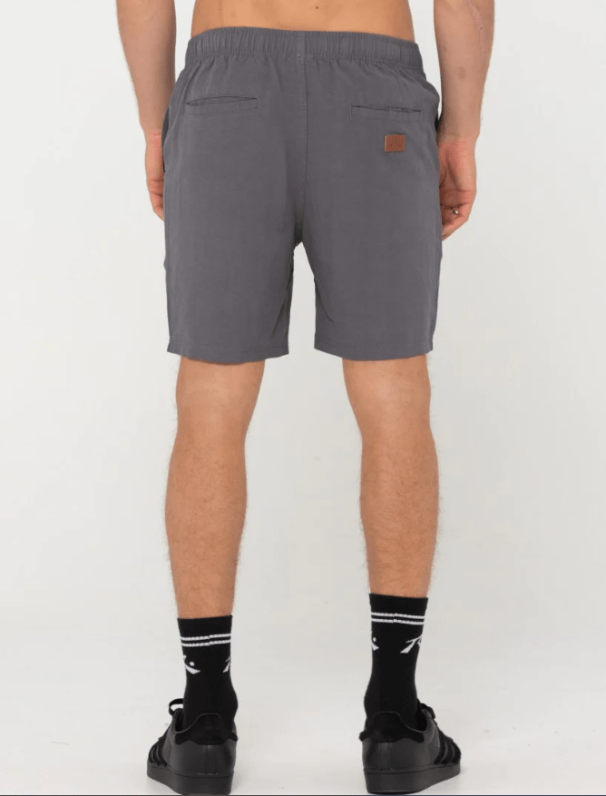 Rusty Mens Overtone Linen Elastic Short