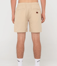 Rusty Mens Overtone Linen Elastic Short