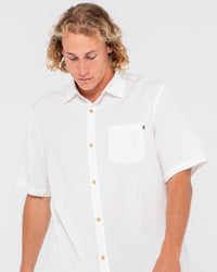 Rusty Overtone Short Sleeve Linen Shirt Rusty Vital Rusty Graphic Tee Splash Swimwear Mens