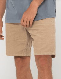 Rusty Rifts 18 5 Pocket Cord Short - Light Fennel Splash Swimwear Mens