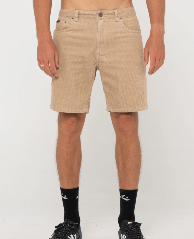 Rusty Rifts 18 5 Pocket Cord Short - Light Fennel Splash Swimwear Mens