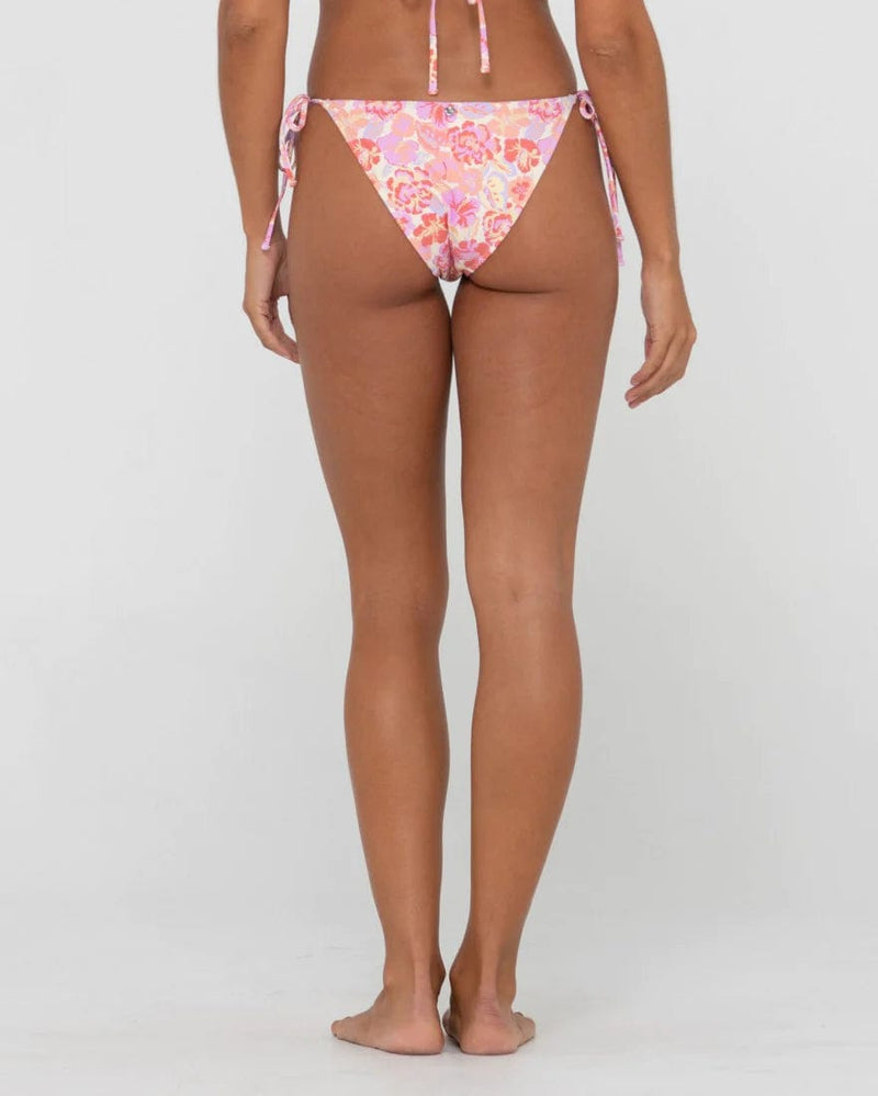 Rusty Rio Midi Side Tie Bikini Pant - Peach Splash Swimwear Bikini Bottoms