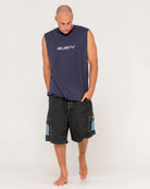 Rusty Rusty Flip Daddy Graphic Muscle - Navy Blue Rusty Flip Daddy Graphic Muscle - NVB Splash Swimwear