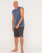 Rusty Rusty Registered Muscle - China Blue Rusty Flip Daddy Graphic Muscle - NVB Splash Swimwear