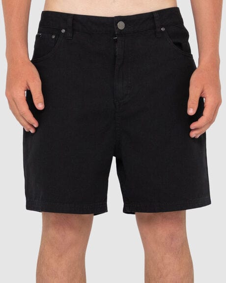 Rusty The Bruce 5 Pocket Short WKM1113 Rusty The Bruce 5 Pocket Short Splash Swimwear Mens 30 / Black 9356189295654