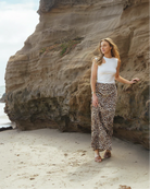 Saint Rose Saint Rose Donna Satin Skirt - Leopard Saint Rose Donna Satin Skirt - Leopard Splash Swimwear Skirts