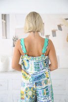 Salty Bright Amalfi Coast Top Amalfi Coast Top Splash Swimwear Womens Clothing