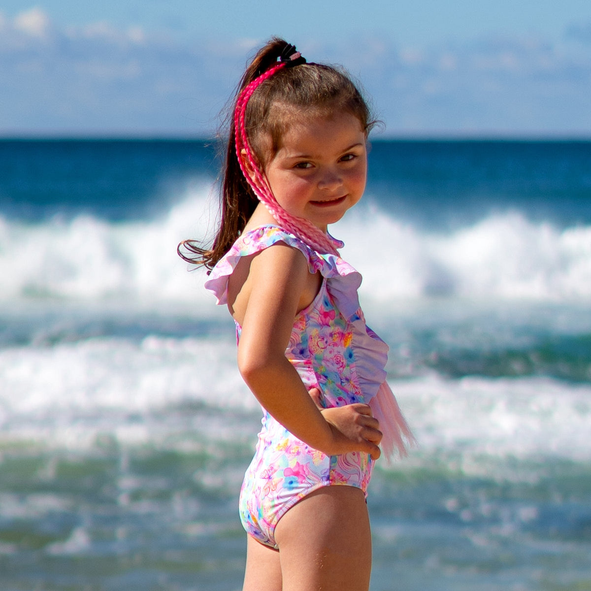 Girls Miss Dreamer One Piece - Salty Ink Kids - Splash Swimwear  - B1G1, Bikini Set, girls 00-7, June22, kids, salty ink - Splash Swimwear 