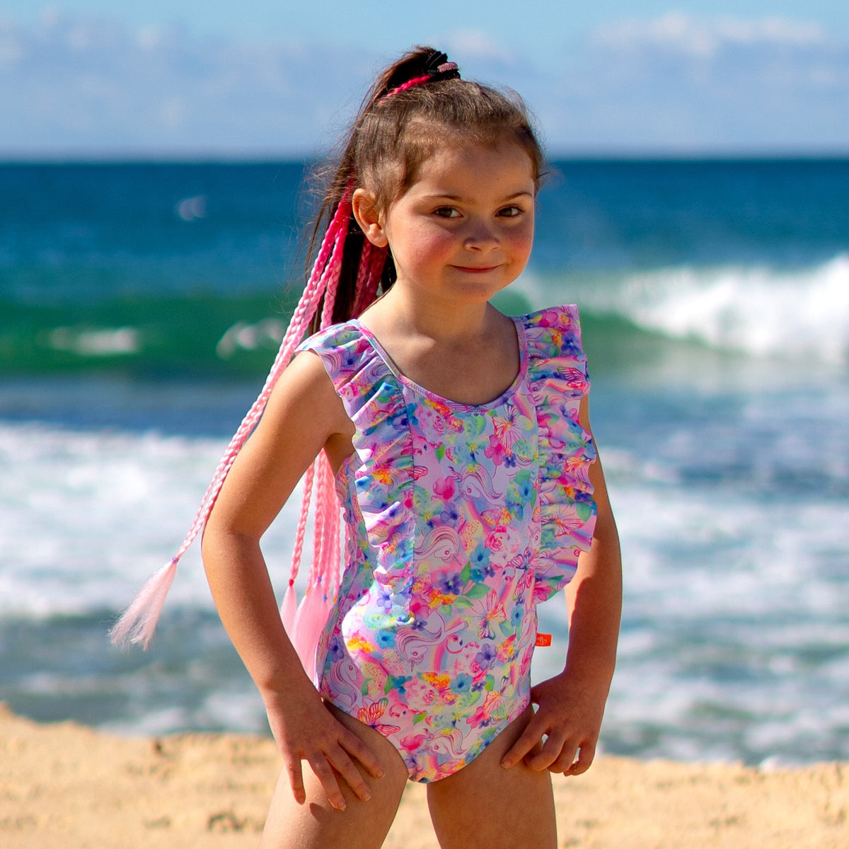 Girls Miss Dreamer One Piece - Salty Ink Kids - Splash Swimwear  - B1G1, Bikini Set, girls 00-7, June22, kids, salty ink - Splash Swimwear 