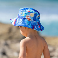 Salty Ink Kids Boys Cosmic Dragon Sunhat Splash Swimwear kids