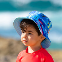 Salty Ink Kids Boys Cosmic Dragon Sunhat Splash Swimwear kids