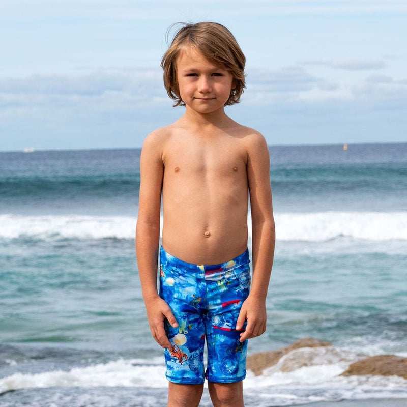 Salty Ink Kids Boys Cosmik Dragon Jammer Splash Swimwear kids