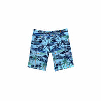 Salty Ink Kids Boys Tiki Jammer - Vintage Blue Splash Swimwear kids