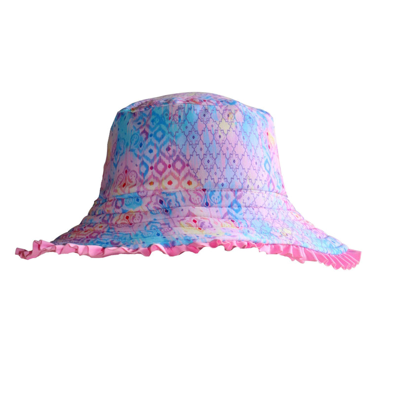 Salty Ink Kids Girls Miss Sea Princess Sunhat - Pink Sea Splash Swimwear kids