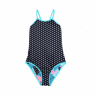 Salty Ink Kids Girls South Beach Reversible One Piece - Blue Splash Swimwear kids