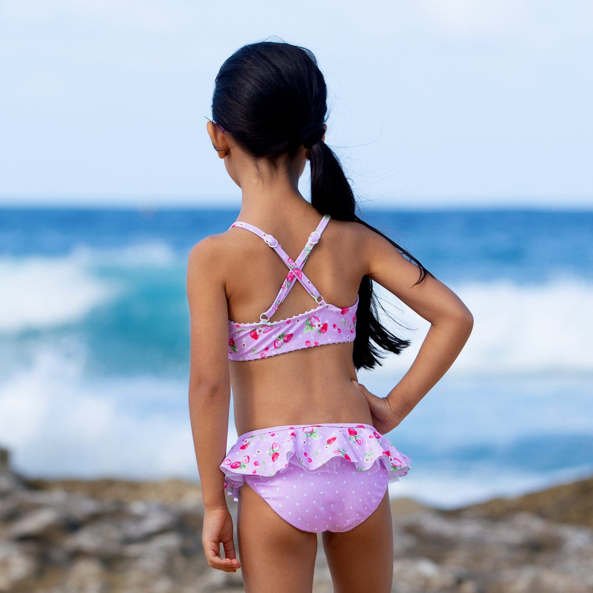 Salty Ink Kids Miss Cherry Pie Bikini Salty Ink Miss Cherry Pie Bikini Splash Swimwear