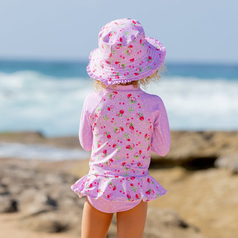 Salty Ink Kids Miss Cherry Pie Sunsuit Salty Ink Miss Cherry Pie Sunsuit Splash Swimwear