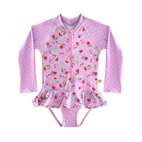 Salty Ink Kids Miss Cherry Pie Sunsuit Salty Ink Miss Cherry Pie Sunsuit Splash Swimwear