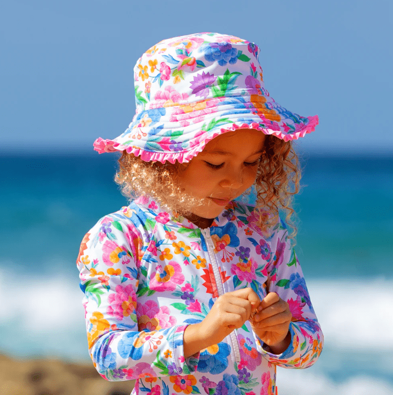 Salty Ink Kids Miss Leilani Sunhat Splash Swimwear