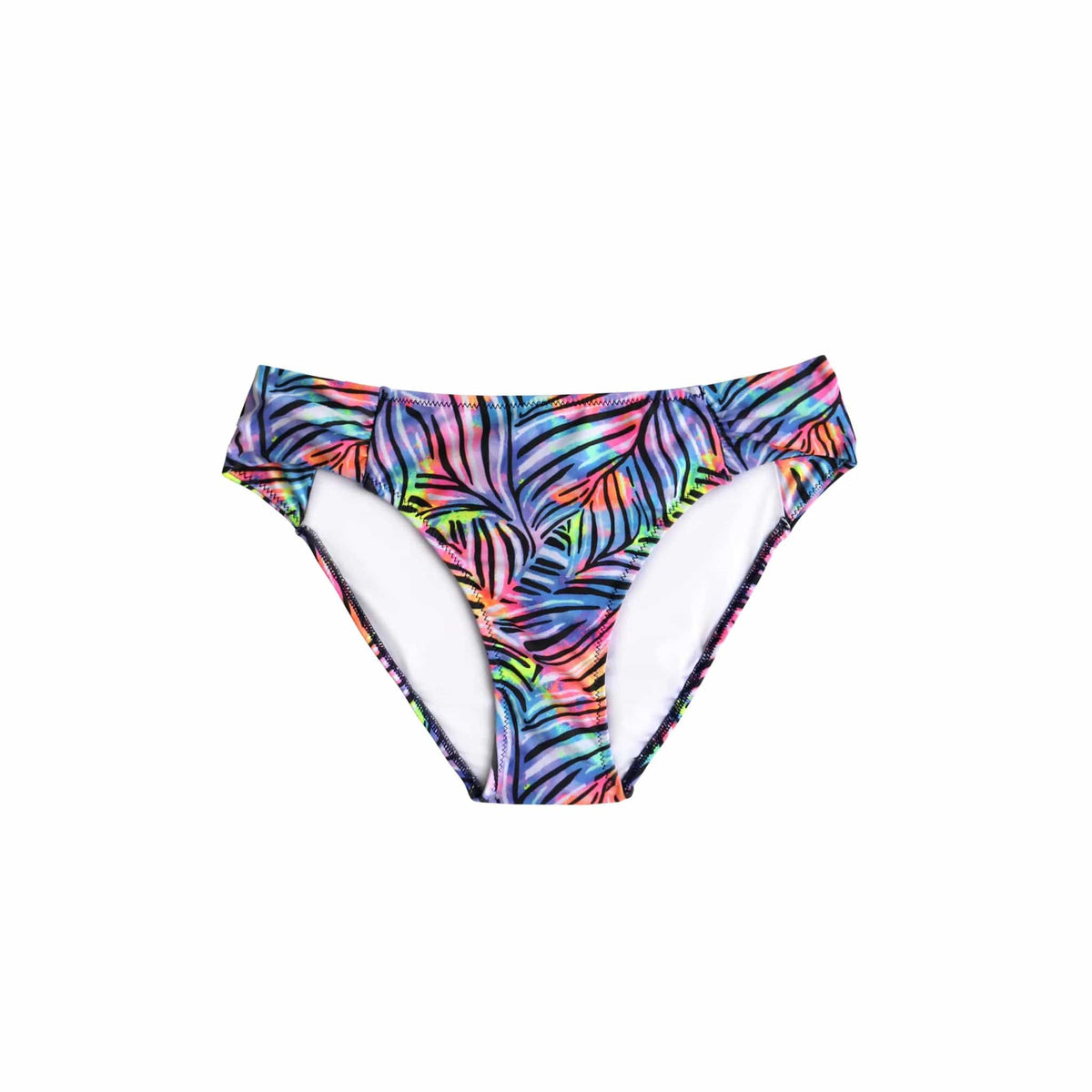 Salty Ink Kids Neon Tropic Tribe Tab Side Pant Splash Swimwear Bikini Bottoms