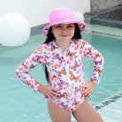 Salty Ink Kids Salty Ink Girls Miss Aloha Sunsuit Salty Ink Girls Miss Aloha Sunsuit Splash Swimwear Girls 00-7